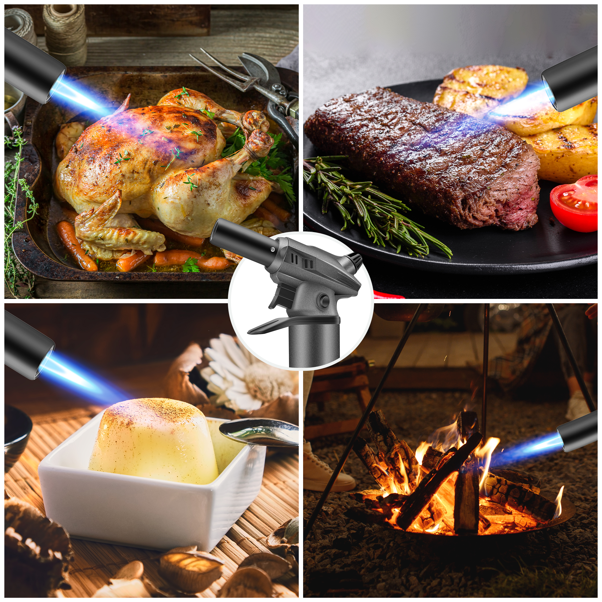 High-Power Professional Butane - Kitchen Baking Torch ulasan dan harga